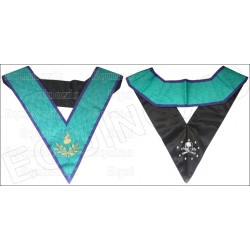 Masonic collar – Memphis-Misraim – Master of Banquets – Machine embroidery