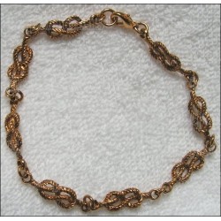 Masonic ladies' bracelet – Love knot – Gold finish
