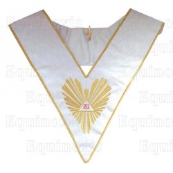 Masonic collar – AASR – 31st degree – Great glory – Machine embroidery