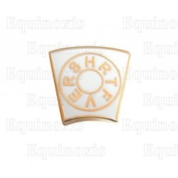 Masonic lapel pin – Keystone with French letters – Mark Degree