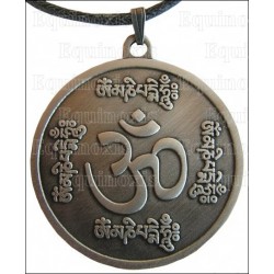 Feng-Shui pendant – Om Mani Padme Hung – Antique silver