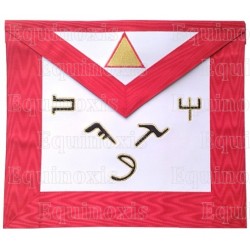 High-quality fake leather Masonic apron – AASR – 6th degree
