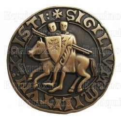 Templar magnet – Templar seal – Antique bronze