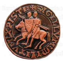 Templar magnet – Templar seal – Antique copper