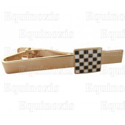 Masonic tie-bar – Chequered Floor – Square