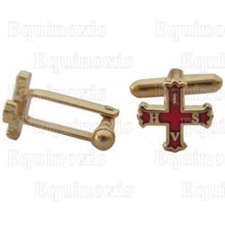 Masonic cuff-links – Red Cross of Constantine