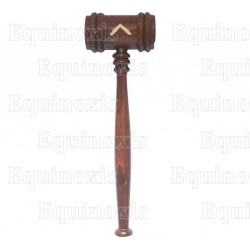 Rosewood Masonic gavel – Worshipful Master – Brown