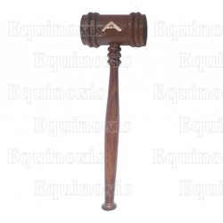 Rosewood Masonic gavel – Senior Warden – Brown