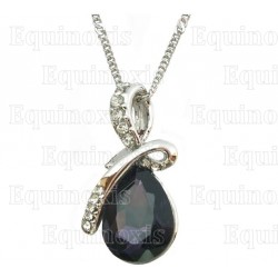 Crystal pendant – Duchess – Purple – Silver finish