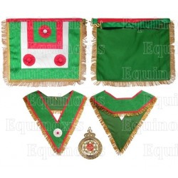 Set of Deputy Master – Saint Andrew's Scottish Master – Leather apron + Collar + Jewel