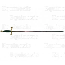 Masonic sword – Lightweight sword with black and gilt handle – No scabbard
