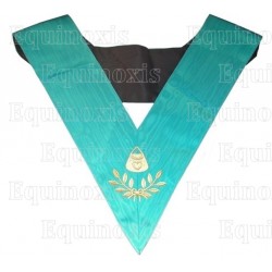 Masonic Officer's collar – Groussier French Rite – Almoner – Machine embroidery