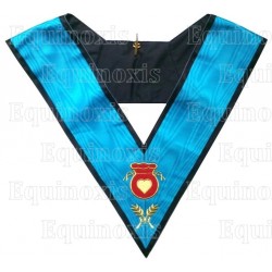 Masonic Officer's collar – AASR – 4th degree – Almoner – Machine embroidery
