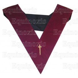 Masonic Officer's collar – AASR – 14th degree – Tyler – Machine embroidery
