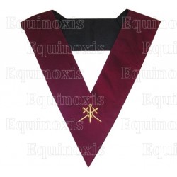 Masonic Officer's collar – AASR – 14th degree – Master of Ceremonies – Machine embroidery
