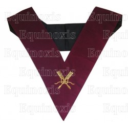 Masonic Officer's collar – AASR – 14th degree – Secretary – Machine embroidery
