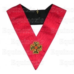 Masonic collar – 18th degree – Knight Rose-Croix – Hand embroidery