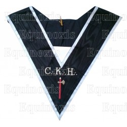 Masonic Officer's collar – ASSR – 30th degree – CKH – Chevalier Grand Introducteur – Machine-embroidered
