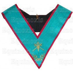 Masonic Officer's collar – AASR – Master of Ceremonies – Machine embroidery