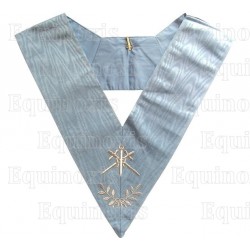 Masonic Officer's collar – Traditional French Rite – Second Master of Ceremonies – Machine-embroidered