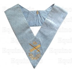 Masonic Officer's collar – Traditional French Rite – Premier Expert – Machine-embroidered