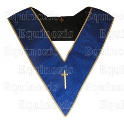 Masonic Officer's collar – Operative Rite of Solomon – Tyler – Mourning back – Machine embroidery