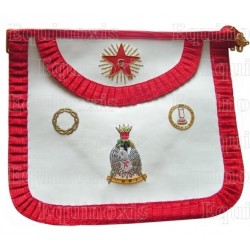 Leather Masonic apron – French Chapter – 4th Order