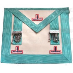 Fake-leather masonic apron – Worshipful Master – Craft – French colourss