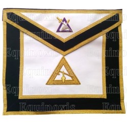 Masonic Officer's apron – GCCAF – Cryptic Council's Officer – Conductor of Council – Hand-embroidered