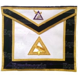 Masonic Officer's apron – GCCAF – Cryptic Council's Officer – Marshal – Hand-embroidered