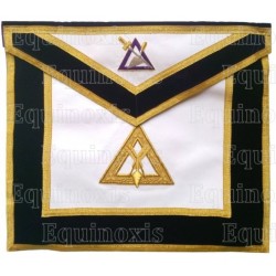 Masonic Officer's apron – GCCAF – Cryptic Council's Officer – Recorder – Hand-embroidered