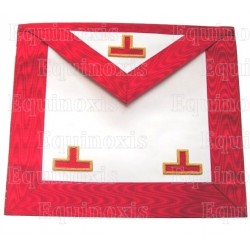 Leather Masonic apron – AASR – Worshipful Master – 3 taus