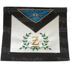 Leather Masonic apron – AASR – 4th degree – Acacia – 33 cm x 39 cm