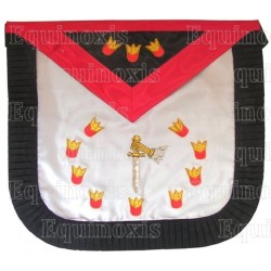 Satin Masonic apron – AASR – 9th degre