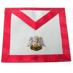 High-quality fake-leather Masonic apron – ASSR – 18th degree – Knight Rose-Croix – Pelican