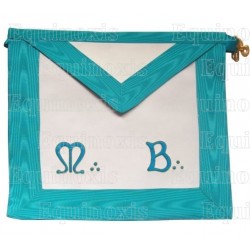 Leather Masonic apron – Master Mason – Groussier French Rite – MB
