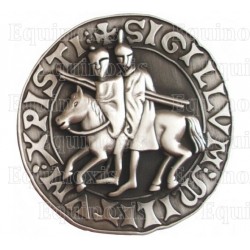 Templar paperweight – 3D Templar seal – Antique silver