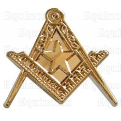 Masonic lapel pin – Square-and-compass – Fellow