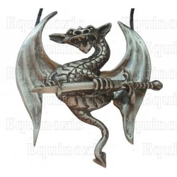 Dragon pendant – Dragon with foldable wings and sword