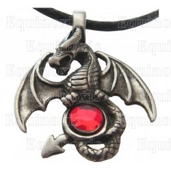 Dragon pendant – Dragon with spread wings, with stone