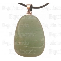 Gemstone pendant – Tumbled stone – Green adventurine