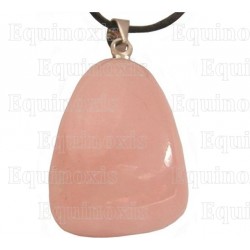 Gemstone pendant – Tumbled stone – Pink quartz