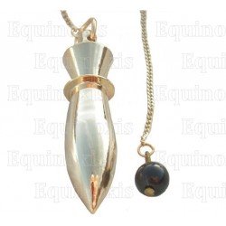 Gold–plated brass dowsing pendulum 1 – Akhenaton pendulum