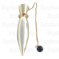 Gold–plated brass dowsing pendulum 2 – Tutmosis pendulum