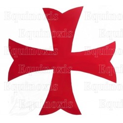 Red Templar cross to be sewn – PVC
