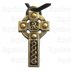 Celtic pendant – Celtic cross 7 – Antique bronze