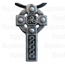 Celtic pendant – Celtic cross 7 – Antique silver
