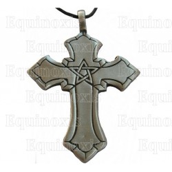 Cross pendant – Cross with pentagramme