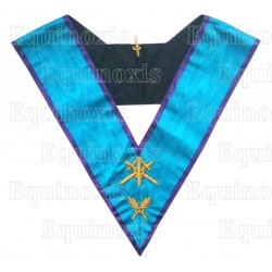Masonic collar – Memphis-Misraim – Master of Ceremonies – Hand embroidery