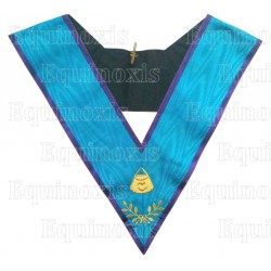 Masonic Officer's collar – Almoner – Memphis-Misraim – Mourning back – Machine embroidery